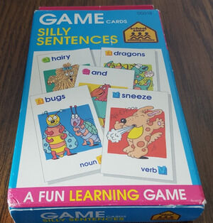 School Zone Silly Sentences Game Cards(1994 School Zone Publishing)